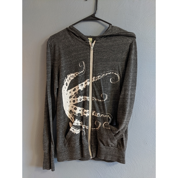 Sweaters - Zen Threads | Octopus Tentacles Zip Up Hoodie